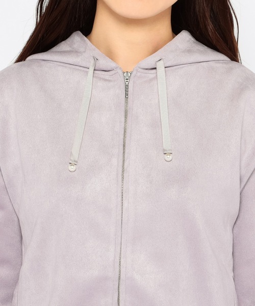 MISCH MASCH（ミッシュマッシュ）の「後ろペプラムスエードパーカー（パーカー・レディース・ホワイト/ベージュ/ブルー系その他/ピンク系その他・MEDIUM）」の16枚目の写真