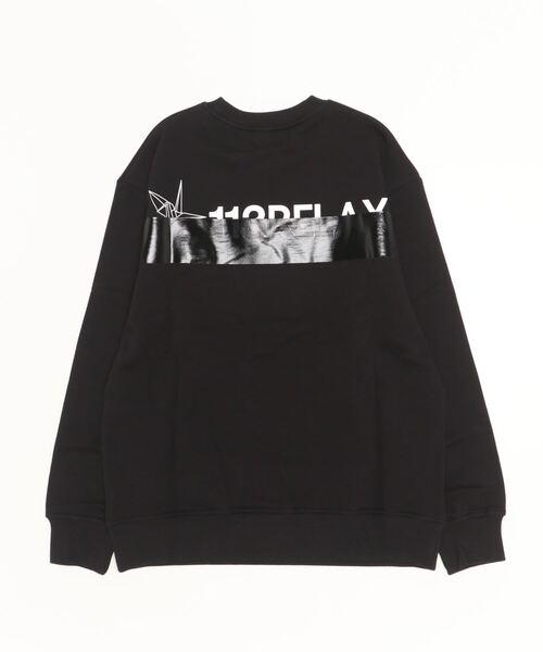 1piu1uguale3 RELAX（ウノピュウノウグァーレトレリラックス）の「[1PIU1UGUALE3 RELAX/ウノピゥウノウグァーレトレ リラックス] 別注 バックプリント クルーネックスウェット（スウェット・レディース・ホワイト/ブラック・S/M/L）」の14枚目の写真