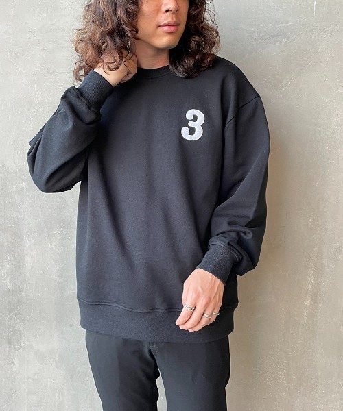 1piu1uguale3 RELAX（ウノピュウノウグァーレトレリラックス）の「[1PIU1UGUALE3 RELAX/ウノピゥウノウグァーレトレ リラックス] 別注 バックプリント クルーネックスウェット（スウェット・レディース・ホワイト/ブラック・S/M/L）」の7枚目の写真
