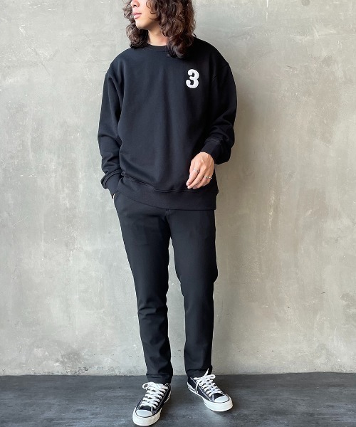 1piu1uguale3 RELAX（ウノピュウノウグァーレトレリラックス）の「[1PIU1UGUALE3 RELAX/ウノピゥウノウグァーレトレ リラックス] 別注 バックプリント クルーネックスウェット（スウェット・レディース・ホワイト/ブラック・S/M/L）」の10枚目の写真