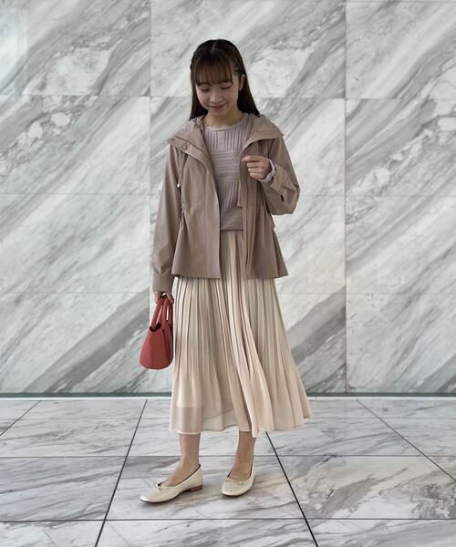 couture brooch(クチュールブローチ)の「◆【セレモニーにも、デイリー使いにも】ジョーゼットプリーツスカート(スカート・レディース・ネイビー/ブラック/アイボリー・40/42/38)」の12枚目の写真