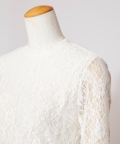 【Maunaloa】ハイネックレースブラウス（シャツ/ブラウス）｜Maunaloa（マウナロア）