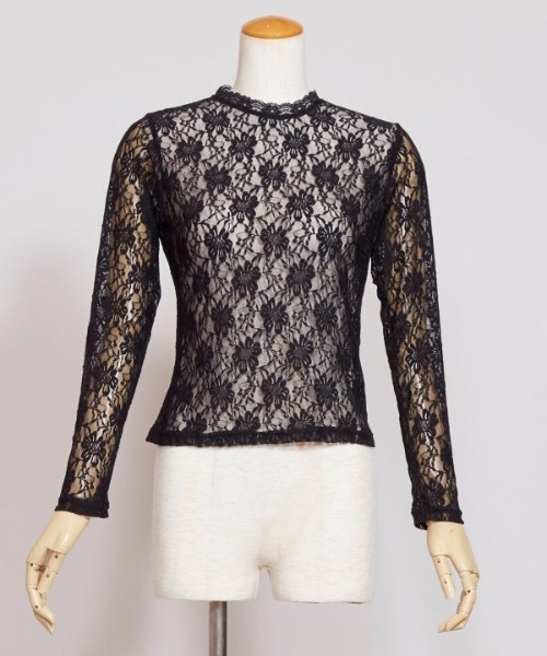 【Maunaloa】ハイネックレースブラウス（シャツ/ブラウス）｜Maunaloa（マウナロア）