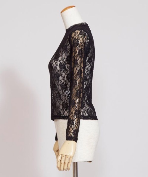 【Maunaloa】ハイネックレースブラウス（シャツ/ブラウス）｜Maunaloa（マウナロア）