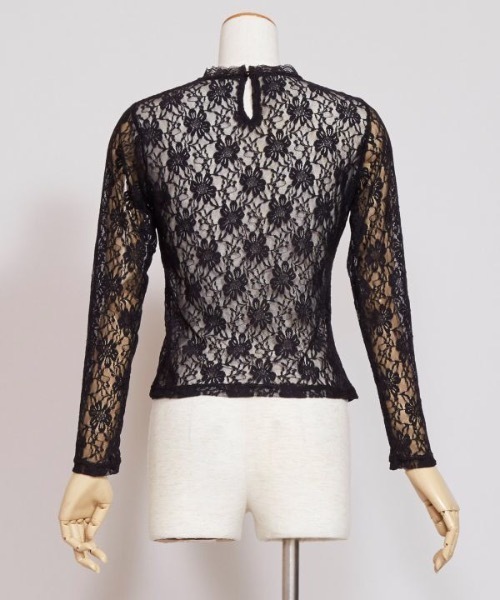 【Maunaloa】ハイネックレースブラウス（シャツ/ブラウス）｜Maunaloa（マウナロア）