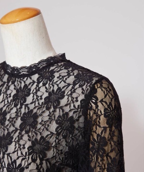 【Maunaloa】ハイネックレースブラウス（シャツ/ブラウス）｜Maunaloa（マウナロア）