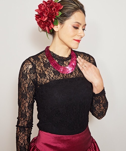 【Maunaloa】ハイネックレースブラウス（シャツ/ブラウス）｜Maunaloa（マウナロア）