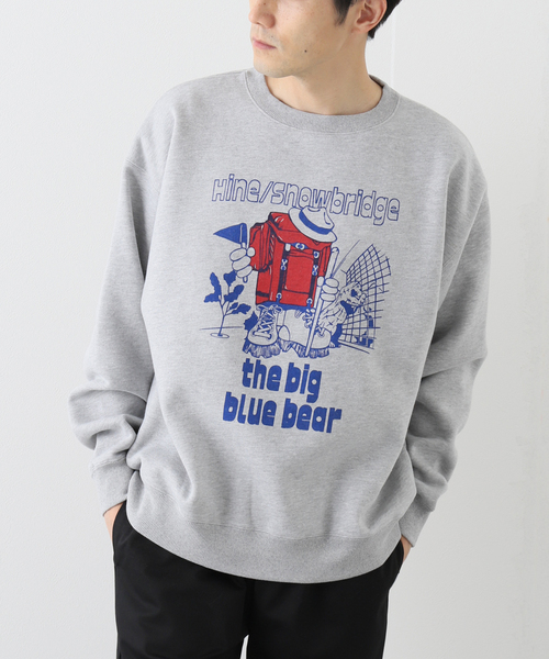 JOURNAL STANDARD relume(ジャーナルスタンダード レリューム)の「【HINE SNOWBRIDGE / ハイン スノウブリッジ】別注 LOGO スウェット(Tシャツ/カットソー・メンズ・ホワイト/ネイビー/グレー・MEDIUM/LARGE)」の15枚目の写真