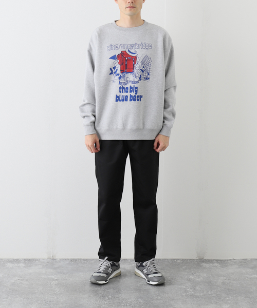 JOURNAL STANDARD relume(ジャーナルスタンダード レリューム)の「【HINE SNOWBRIDGE / ハイン スノウブリッジ】別注 LOGO スウェット(Tシャツ/カットソー・メンズ・ホワイト/ネイビー/グレー・MEDIUM/LARGE)」の16枚目の写真