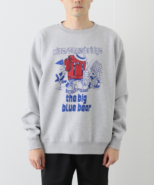 JOURNAL STANDARD relume(ジャーナルスタンダード レリューム)の「【HINE SNOWBRIDGE / ハイン スノウブリッジ】別注 LOGO スウェット(Tシャツ/カットソー・メンズ・ホワイト/ネイビー/グレー・MEDIUM/LARGE)」の17枚目の写真