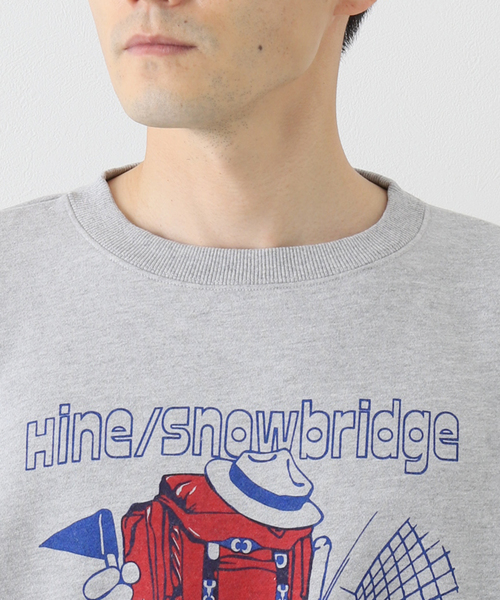 JOURNAL STANDARD relume(ジャーナルスタンダード レリューム)の「【HINE SNOWBRIDGE / ハイン スノウブリッジ】別注 LOGO スウェット(Tシャツ/カットソー・メンズ・ホワイト/ネイビー/グレー・MEDIUM/LARGE)」の20枚目の写真
