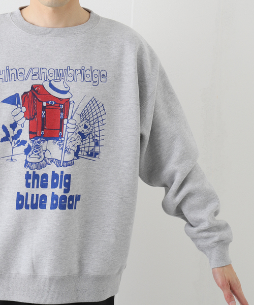 JOURNAL STANDARD relume(ジャーナルスタンダード レリューム)の「【HINE SNOWBRIDGE / ハイン スノウブリッジ】別注 LOGO スウェット(Tシャツ/カットソー・メンズ・ホワイト/ネイビー/グレー・MEDIUM/LARGE)」の22枚目の写真