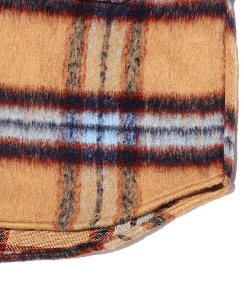 atmos pink(アトモスピンク)の「atmos pink シャギービッグチェックJK / アトモスピンク シャギービッグチェックジャケット(その他アウター・レディース・パープル/ブラウン/ブルー・FREE)」の5枚目の写真