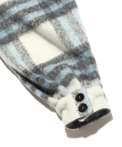 atmos pink(アトモスピンク)の「atmos pink シャギービッグチェックJK / アトモスピンク シャギービッグチェックジャケット(その他アウター・レディース・パープル/ブラウン/ブルー・FREE)」の14枚目の写真