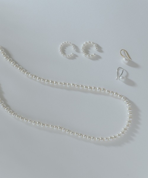 BROTHERHOOD（ブラザーフッド）の「【earyear】アーティフィシャル パール プレーン フック ピアス(両耳)（ピアス（両耳用）・レディース・シルバー/ゴールド・FREE）」の5枚目の写真