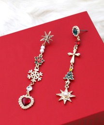 【X'mas】Christmasチャームピアス