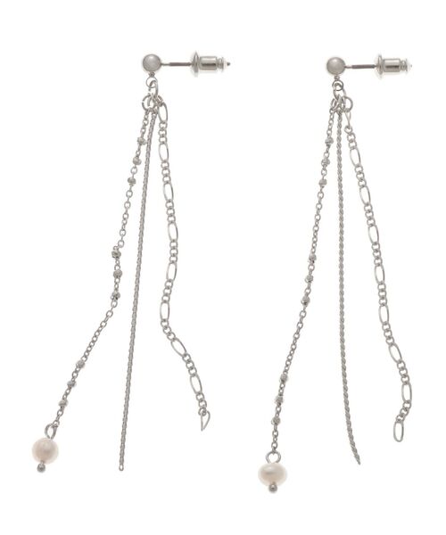 LAGUNAMOON(ラグナムーン)の「トリプルチェーンピアス(ピアス(両耳用)・レディース・シルバー/ゴールド・FREE)」の8枚目の写真