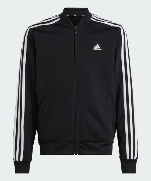 adidas（アディダス）の「エッセンシャルズ スリーストライプス トラックスーツ / アディダス adidas（ジャージ・キッズ・ピンク/ブラック/グリーン・130/140/150/160）」の16枚目の写真