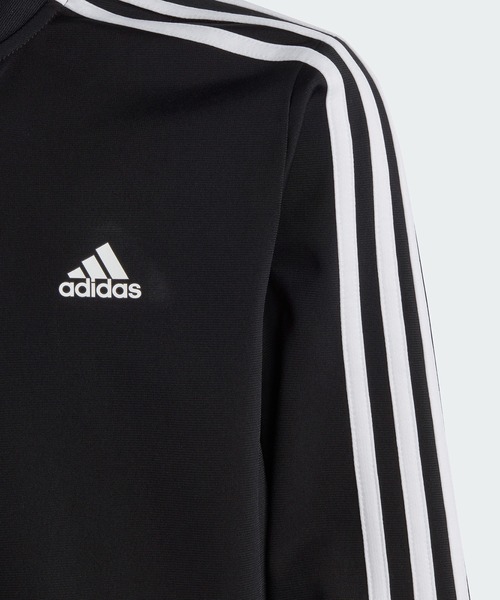 adidas（アディダス）の「エッセンシャルズ スリーストライプス トラックスーツ / アディダス adidas（ジャージ・キッズ・ピンク/ブラック/グリーン・130/140/150/160）」の17枚目の写真