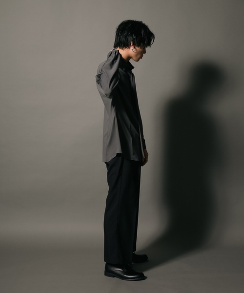 UNIIT(ユニット)の「【UNIIT/ユニット】ポリストレッチ ドルマンスリーブ シャツ ボウタイ付き ネクタイ付き セットアイテム 韓国ファッション モードファッション キレイ目(シャツ/ブラウス・メンズ・ブルー/チャコールグレー/ホワイト・MEDIUM/LARGE)」の18枚目の写真