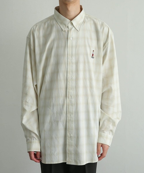 テディベア チェック柄シャツ付き テディベア チェック柄シャツ付き