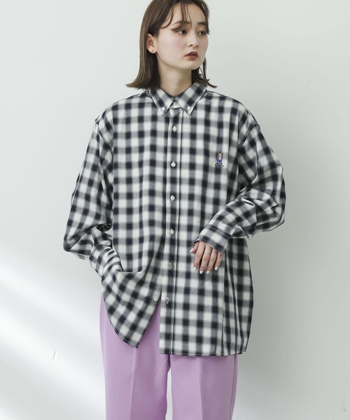 テディベア チェック柄シャツ付き SENSE OF PLACE by URBAN RESEARCH（センスオブプレイスバイアーバン