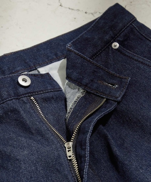 EMMA CLOTHES(エマクローズ)の「ハイウエストフレアシルエットフェードデニムパンツ EMMA CLOTHES(デニムパンツ・メンズ・グレー/サックスブルー系/ライトグレー/ブラック/インディゴブルー・S/M/L)」の10枚目の写真