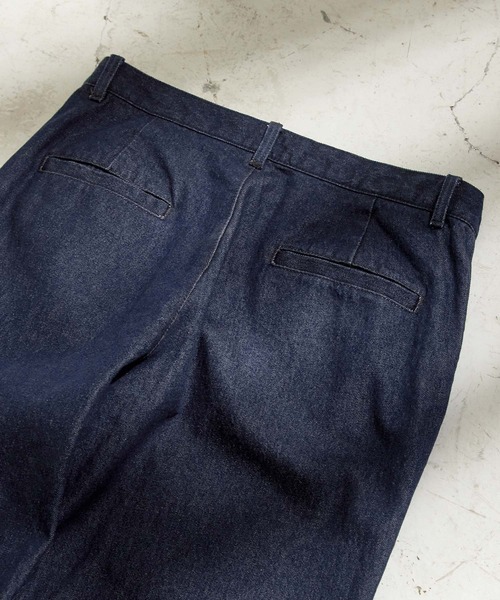 EMMA CLOTHES(エマクローズ)の「ハイウエストフレアシルエットフェードデニムパンツ EMMA CLOTHES(デニムパンツ・メンズ・グレー/サックスブルー系/ライトグレー/ブラック/インディゴブルー・S/M/L)」の12枚目の写真