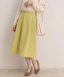 ◆ビット付きタックフレアスカート