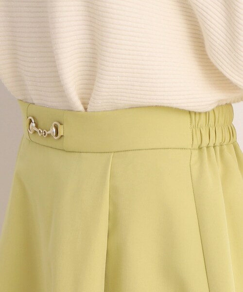 DRESKIP（ドレスキップ）の「◆ビット付きタックフレアスカート（スカート・レディース・サンドベージュ/ブラック/レモンイエロー・02/03）」の7枚目の写真