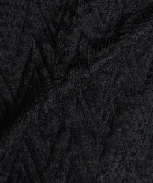 HIDEAWAYS NICOLE（ハイダウェイニコル）の「ヘリンボンブリスターカットソー（Tシャツ/カットソー・メンズ・ブラック/オフホワイト・MEDIUM/LARGE/X-LARGE）」の9枚目の写真