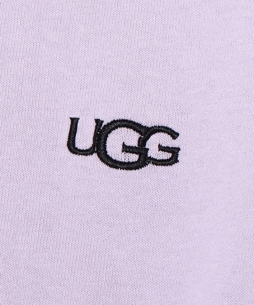 UGG（アグ）の「UGG@mos ロゴ刺繍ロンT / アグ ロゴシシュウロンティ（Tシャツ/カットソー・レディース・ラベンダー/ホワイト/ブラック・M/XL/L）」の7枚目の写真