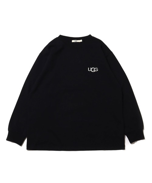 UGG（アグ）の「UGG@mos ロゴ刺繍ロンT / アグ ロゴシシュウロンティ（Tシャツ/カットソー・レディース・ラベンダー/ホワイト/ブラック・M/XL/L）」の16枚目の写真