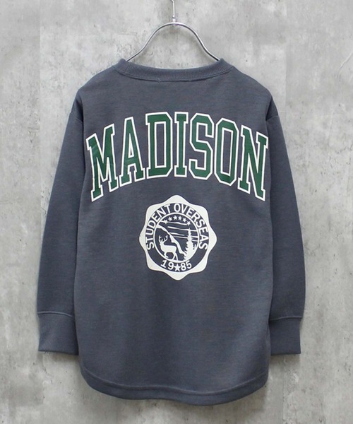 THE CASUAL（カジュアル）の「選べる16カラーちょいビッグトレーナー（スウェット・キッズ・チャコール/ダークグリーン系1/ブラック/グレー系2/ネイビー系/ダークグリーン/ブラック系/グレー系1/オフホワイト/ベージュ/杢グレー/グレー系/ダークグリーン系/ダークネイビー/グレー系3/ベージュ系・130cm/110cm/150cm/140cm/160cm/120cm）」の9枚目の写真