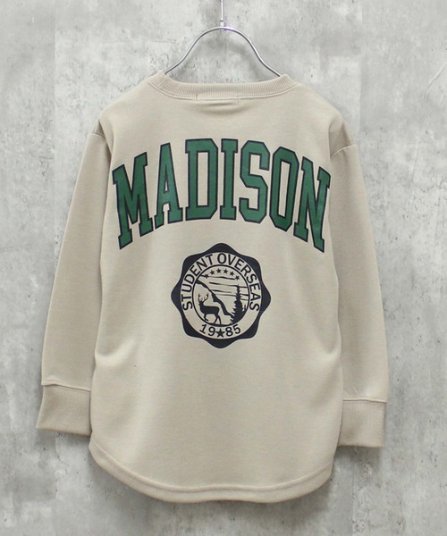 THE CASUAL（カジュアル）の「選べる16カラーちょいビッグトレーナー（スウェット・キッズ・チャコール/ダークグリーン系1/ブラック/グレー系2/ネイビー系/ダークグリーン/ブラック系/グレー系1/オフホワイト/ベージュ/杢グレー/グレー系/ダークグリーン系/ダークネイビー/グレー系3/ベージュ系・130cm/110cm/150cm/140cm/160cm/120cm）」の12枚目の写真