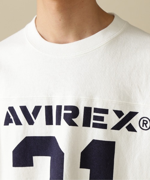 AVIREX(アヴィレックス)の「US-CA FOOTBALL S/S T-SHIRT / フットボール Tシャツ / AVIREX / アヴィレックス(Tシャツ/カットソー・メンズ・ホワイト/ブラック/グリーン・MEDIUM/LARGE/X-LARGE/XX-LARGE)」の7枚目の写真
