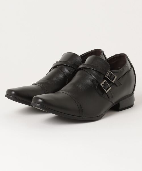 LASSU&FRISS（ラスアンドフリス）の「LASSU&FRISS/シークレットインソールストラップシューズ(5892)（ドレスシューズ・メンズ・ブラック/ライトブラウン・43/44/40/42/41/39）」の5枚目の写真