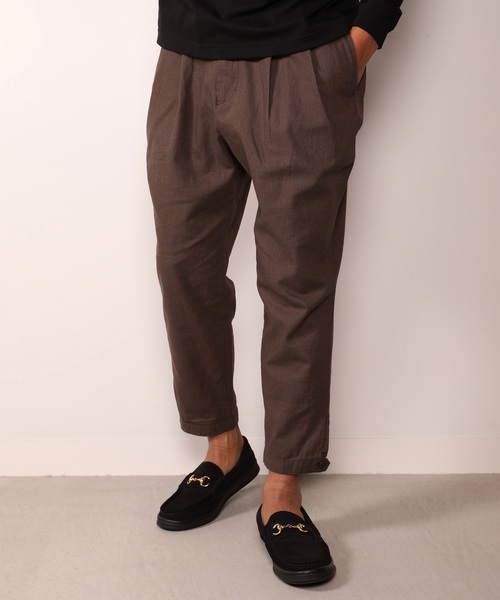 AMERICAN RAG CIE(アメリカンラグシー)の「2タック ワイドテーパードパンツ(その他パンツ・メンズ・ブラウン/ネイビー/ブラック/ライトベージュ/カーキ・3/2/1)」の11枚目の写真