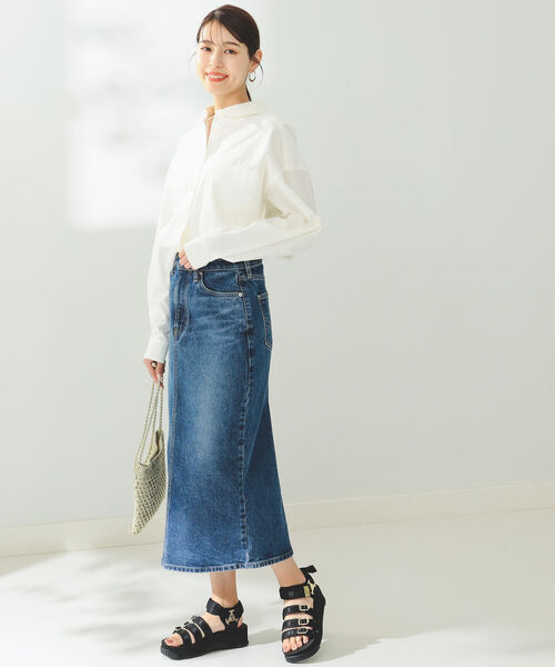 B:MING by BEAMS（ビーミングバイビームス）の「B:MING by BEAMS / オーガニック オーバー シャツ（シャツ/ブラウス・レディース・ピンク/オフホワイト・SMALL/MEDIUM）」の9枚目の写真