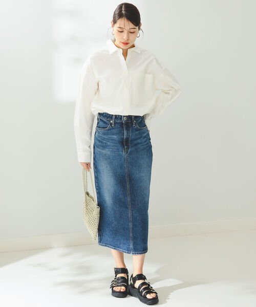 B:MING by BEAMS（ビーミングバイビームス）の「B:MING by BEAMS / オーガニック オーバー シャツ（シャツ/ブラウス・レディース・ピンク/オフホワイト・SMALL/MEDIUM）」の14枚目の写真