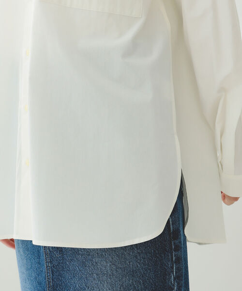 B:MING by BEAMS（ビーミングバイビームス）の「B:MING by BEAMS / オーガニック オーバー シャツ（シャツ/ブラウス・レディース・ピンク/オフホワイト・SMALL/MEDIUM）」の10枚目の写真