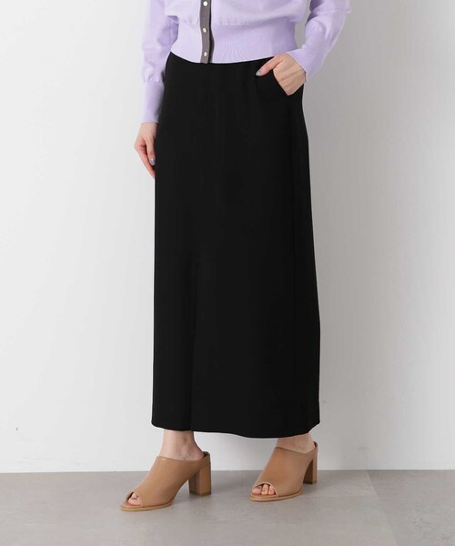 N.（N. Natural Beauty Basic）（エヌエヌナチュラルビューティーベーシック）の「◆タックナローロングスカート（スカート・レディース・イエロー/ブラック・MEDIUM）」の22枚目の写真