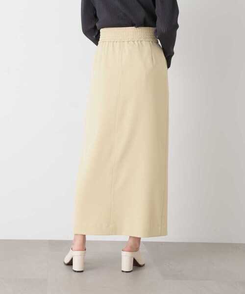 N.（N. Natural Beauty Basic）（エヌエヌナチュラルビューティーベーシック）の「◆タックナローロングスカート（スカート・レディース・イエロー/ブラック・MEDIUM）」の15枚目の写真