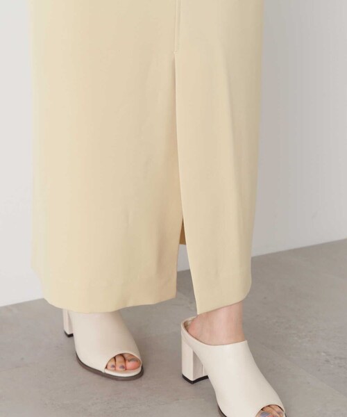 N.（N. Natural Beauty Basic）（エヌエヌナチュラルビューティーベーシック）の「◆タックナローロングスカート（スカート・レディース・イエロー/ブラック・MEDIUM）」の17枚目の写真