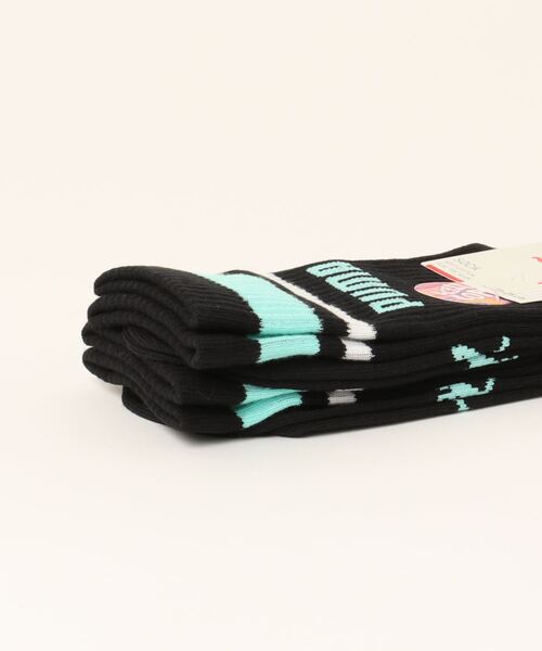 PUMA（プーマ）の「PUMA プーマ ブランド ロゴ ワンポイント 消臭加工 ショートソックス 靴下 3足セット 23cm 24cm 25cm（ソックス/靴下・レディース・ベージュ/ホワイト×ピンク/ホワイト×ブラック/ブラック×グリーン/ブラック/マルチ/ホワイト・23-25cm）」の10枚目の写真