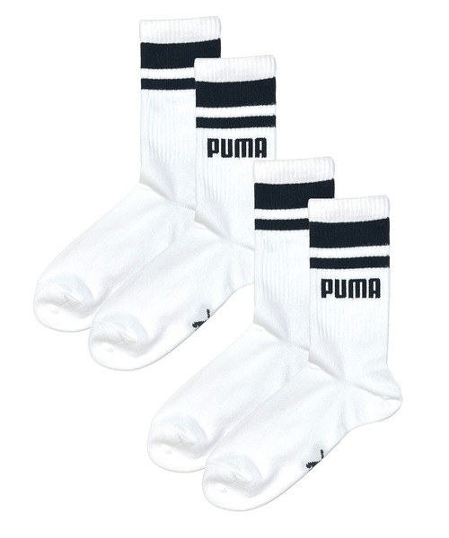 PUMA（プーマ）の「PUMA プーマ ブランド ロゴ ワンポイント 消臭加工 ショートソックス 靴下 3足セット 23cm 24cm 25cm（ソックス/靴下・レディース・ベージュ/ホワイト×ピンク/ホワイト×ブラック/ブラック×グリーン/ブラック/マルチ/ホワイト・23-25cm）」の3枚目の写真