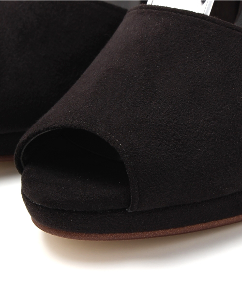 STUDIOUS(ステュディオス)の「STUDIOUS スウェードベルト付オープントゥサンダル*(サンダル・レディース・ブラック/ライトグレー/ブルー・SMALL/MEDIUM/LARGE)」の11枚目の写真