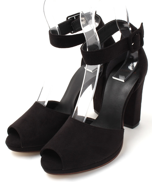 STUDIOUS(ステュディオス)の「STUDIOUS スウェードベルト付オープントゥサンダル*(サンダル・レディース・ブラック/ライトグレー/ブルー・SMALL/MEDIUM/LARGE)」の18枚目の写真