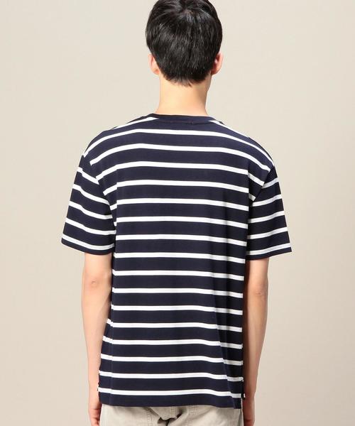 BEAUTY&YOUTH UNITED ARROWS（ビューティーアンドユースユナイテッドアローズ）の「BY コットン レーヨン ボーダー Tシャツ◆（Tシャツ/カットソー・メンズ・ネイビー/ホワイト・LARGE/MEDIUM/SMALL）」の11枚目の写真