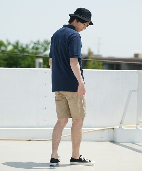 Champion（チャンピオン）の「【CHAMPION/チャンピオン】ワンポイントブランドロゴ刺繍　鹿の子　ポロシャツ コットン100％（ポロシャツ・メンズ・ブラック/カーキ/ネイビー/ホワイト/杢グレー・MEDIUM/X-LARGE/LARGE）」の21枚目の写真